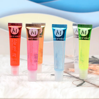 6Pcs Fruity Flavor Watery Glossy Lip Gloss Set Clear Lip Gel Hydrating Moisturizing Lip Gloss Women Lips  Wholesale