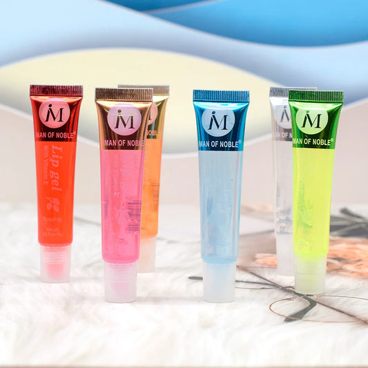6Pcs Fruity Flavor Watery Glossy Lip Gloss Set Clear Lip Gel Hydrating Moisturizing Lip Gloss Women Lips  Wholesale