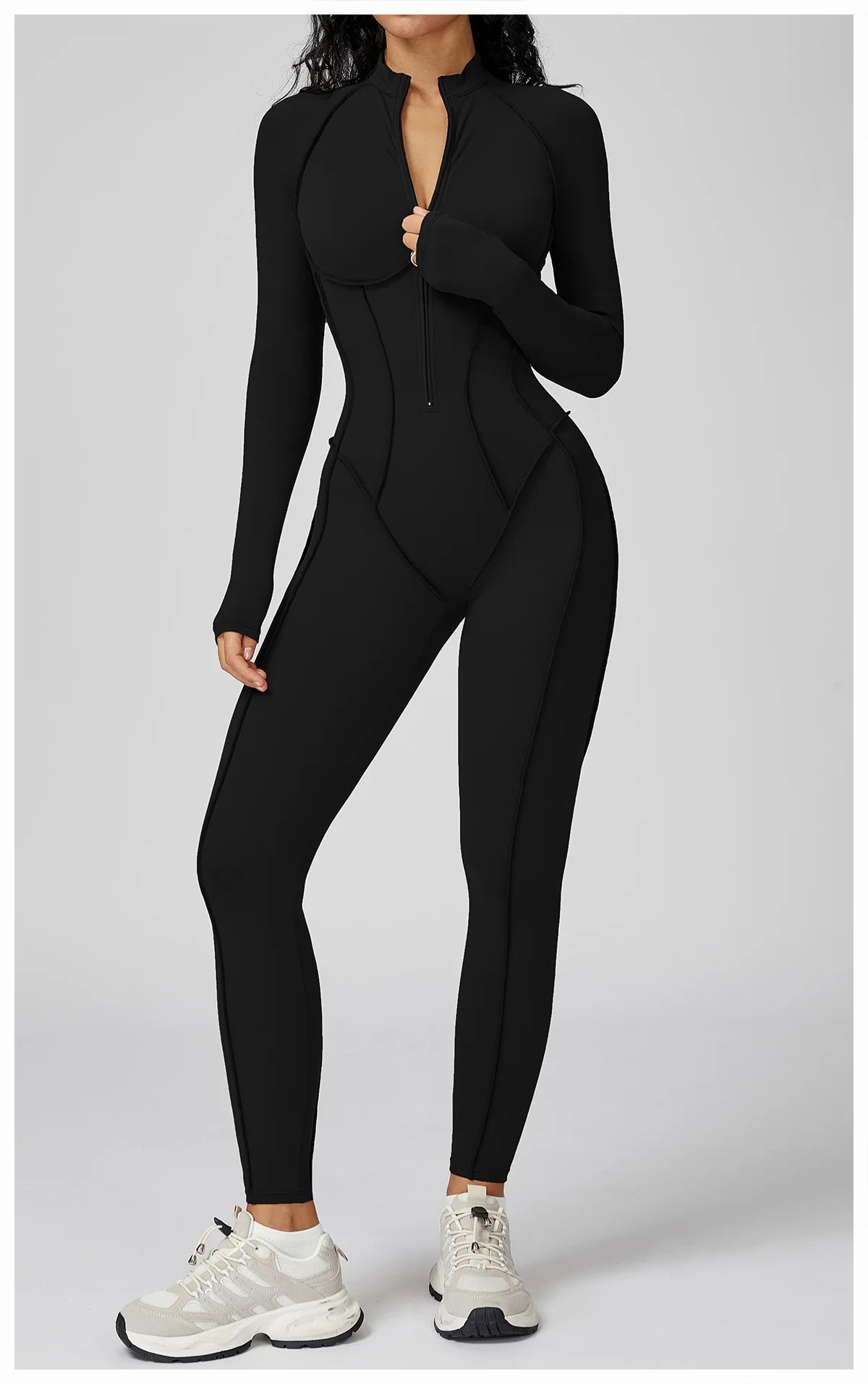 Yoga Bodysuit Long Sleeved Women's Tracksuits Gym Jumpsuits Sports Workout High-intensity Fitness One-piece Tights Suit