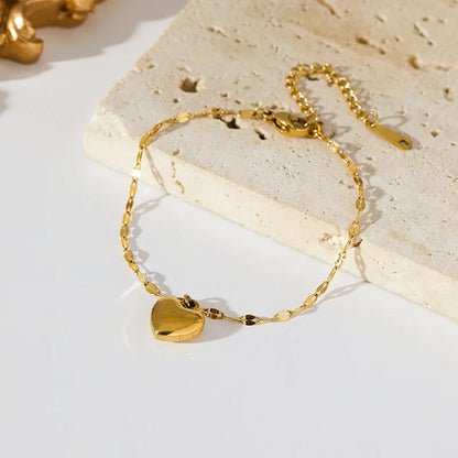 EILIECK New Fashion Stainless Steel Metal Bead Ball Bracelet Earrings For Women Trendy Waterproof Jewelry Set Gift