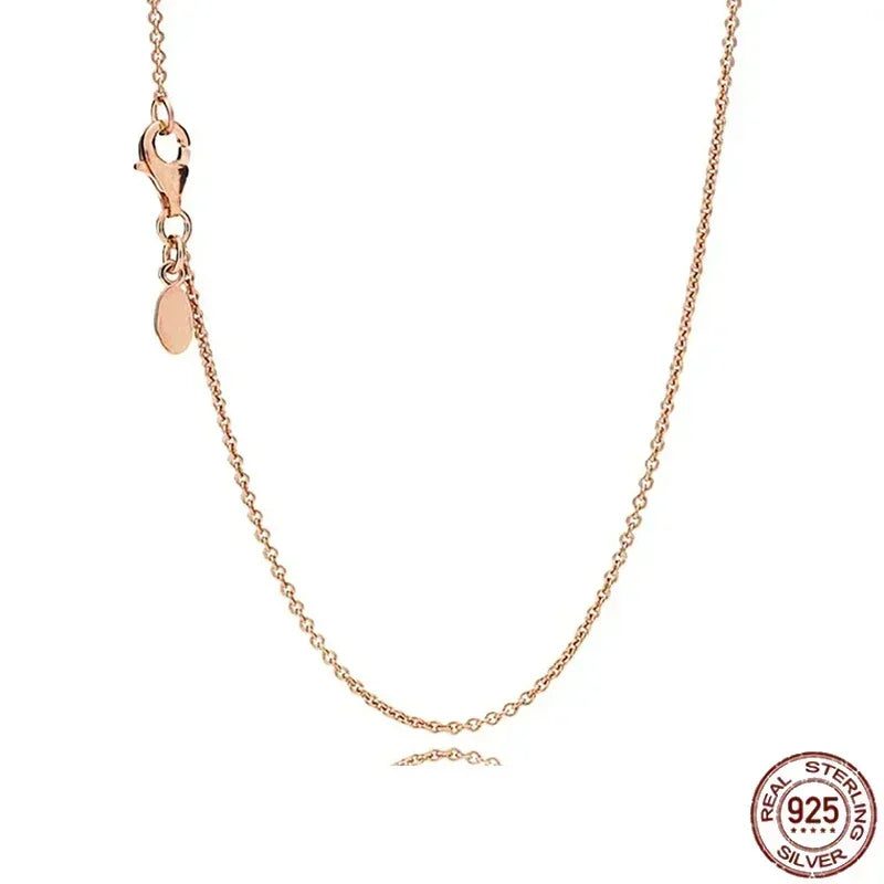 Christmas Birthday Surprise Gifts 925 Sterling Exquisite Shiny Round Heart-shaped Necklace Classic Charm Women's Jewelry