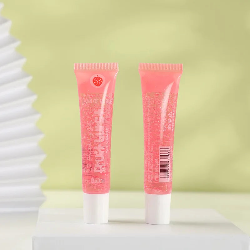 6Pcs Fruity Flavor Watery Glossy Lip Gloss Set Clear Lip Gel Hydrating Moisturizing Lip Gloss Women Lips  Wholesale