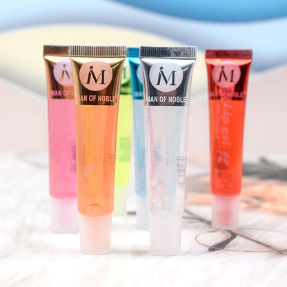 6Pcs Fruity Flavor Watery Glossy Lip Gloss Set Clear Lip Gel Hydrating Moisturizing Lip Gloss Women Lips  Wholesale