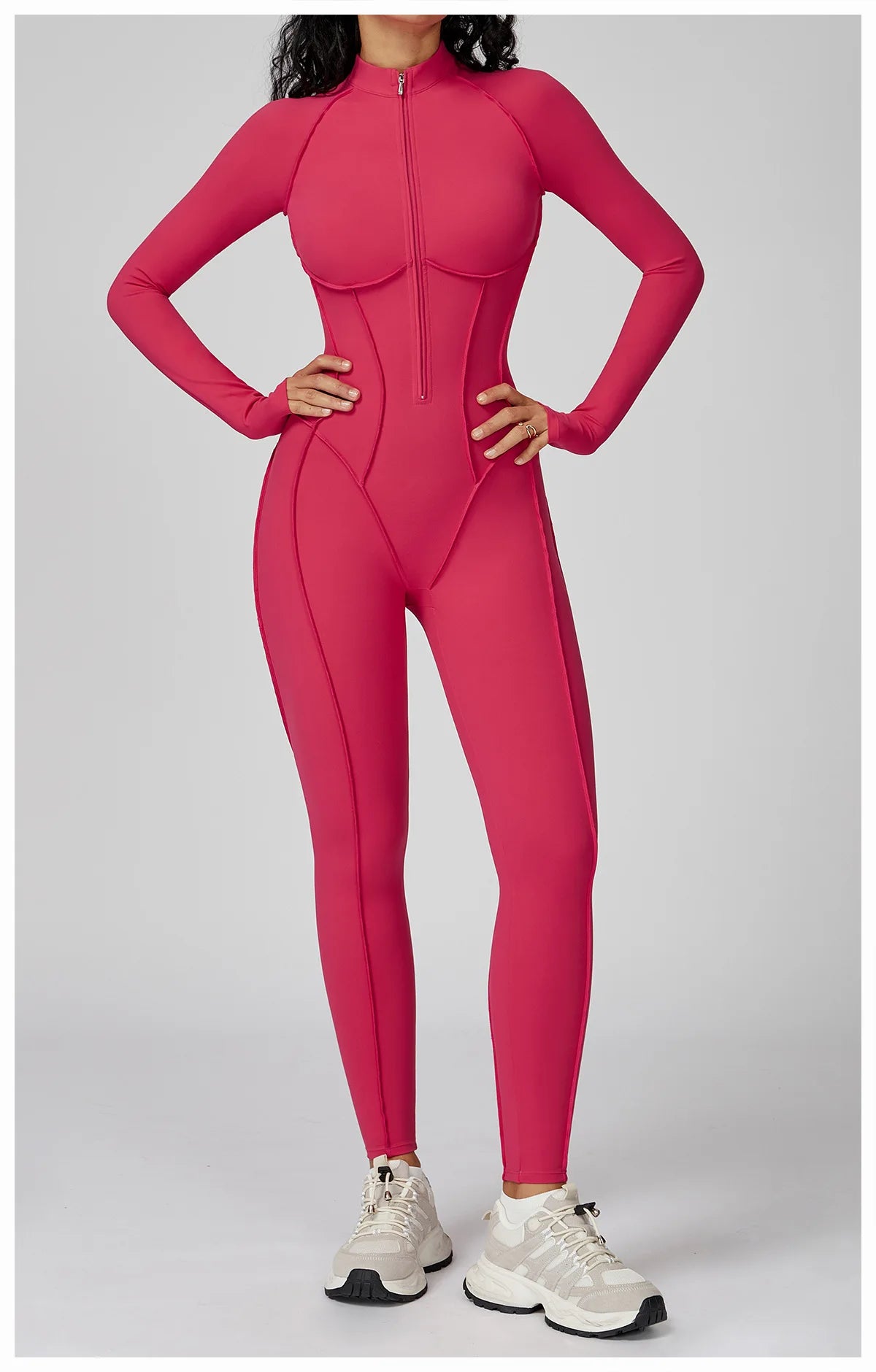 Yoga Bodysuit Long Sleeved Women's Tracksuits Gym Jumpsuits Sports Workout High-intensity Fitness One-piece Tights Suit