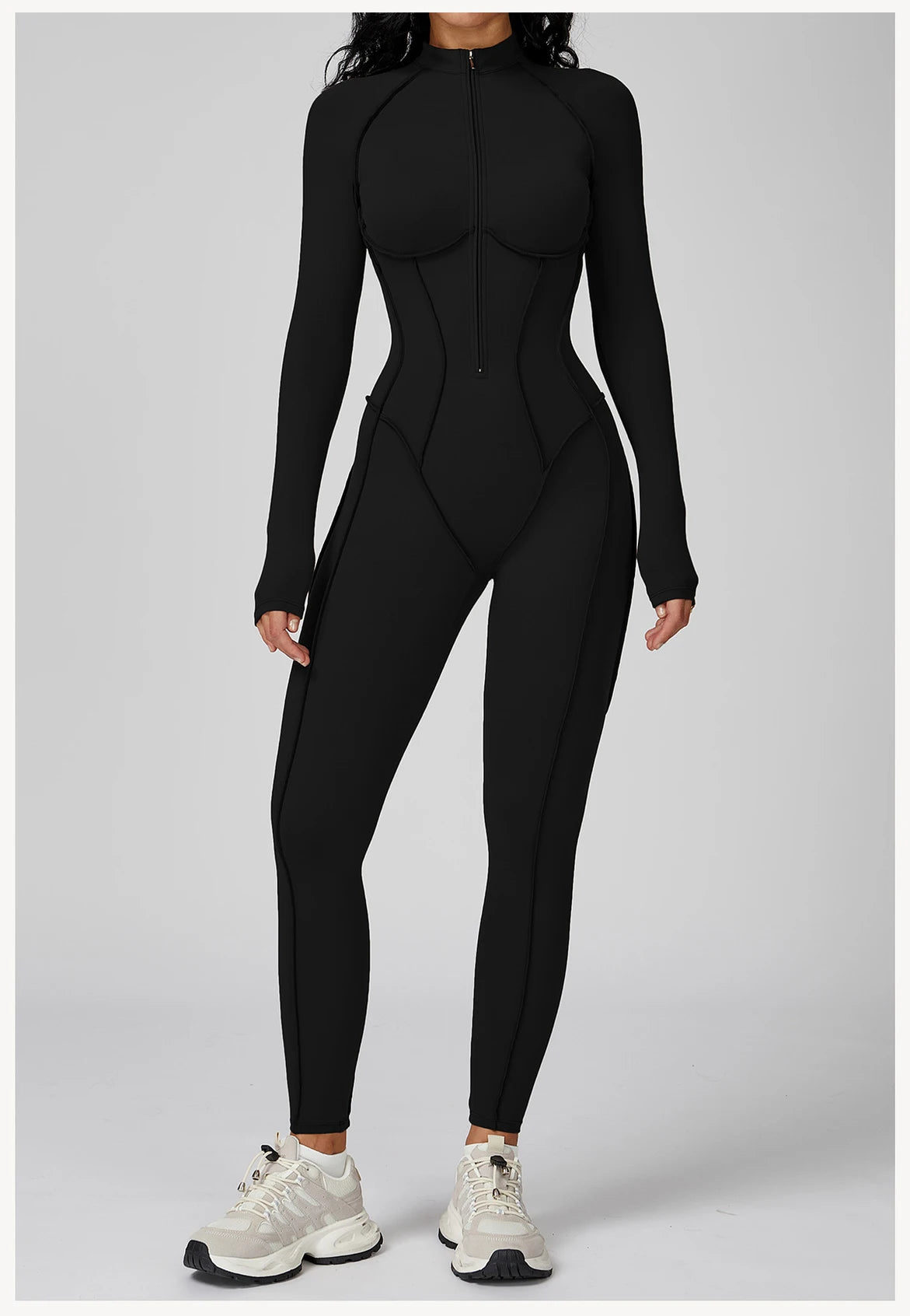 Yoga Bodysuit Long Sleeved Women's Tracksuits Gym Jumpsuits Sports Workout High-intensity Fitness One-piece Tights Suit