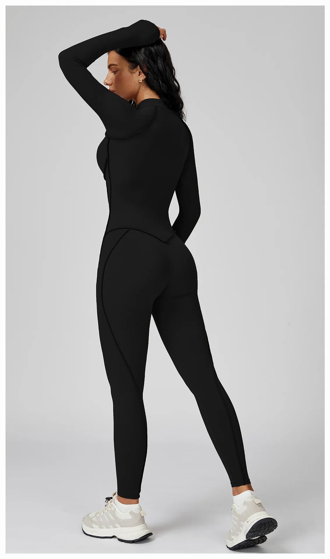Yoga Bodysuit Long Sleeved Women's Tracksuits Gym Jumpsuits Sports Workout High-intensity Fitness One-piece Tights Suit