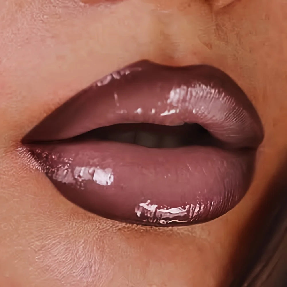 3PCS Shimmer  Lip Gloss - Lip Liner and Lip Mud and Oil, Non-Sticky,Glitter, Nourishing Glossy Moisturizing Lipstick