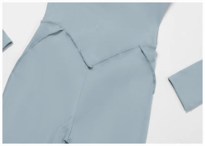 Yoga Bodysuit Long Sleeved Women's Tracksuits Gym Jumpsuits Sports Workout High-intensity Fitness One-piece Tights Suit