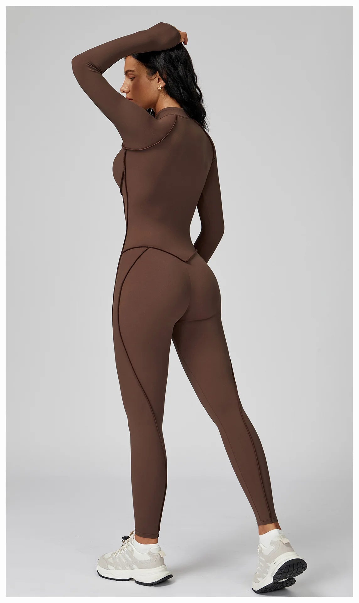 Yoga Bodysuit Long Sleeved Women's Tracksuits Gym Jumpsuits Sports Workout High-intensity Fitness One-piece Tights Suit